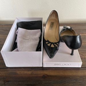 Jimmy Choo Kitten Heels With Shoe Box and Bag